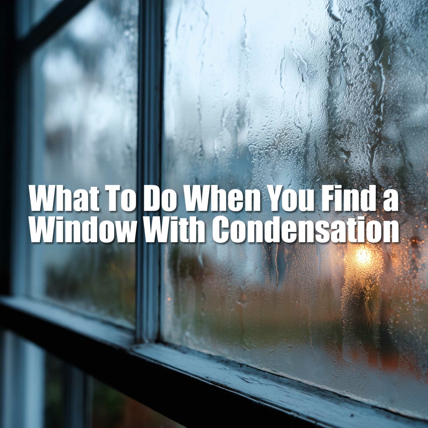 What To Do When You Find Window Condensation In Your Savannah Home.
