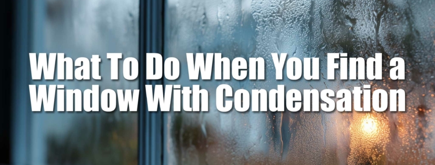 What To Do When You Find Window Condensation In Your Savannah Home.